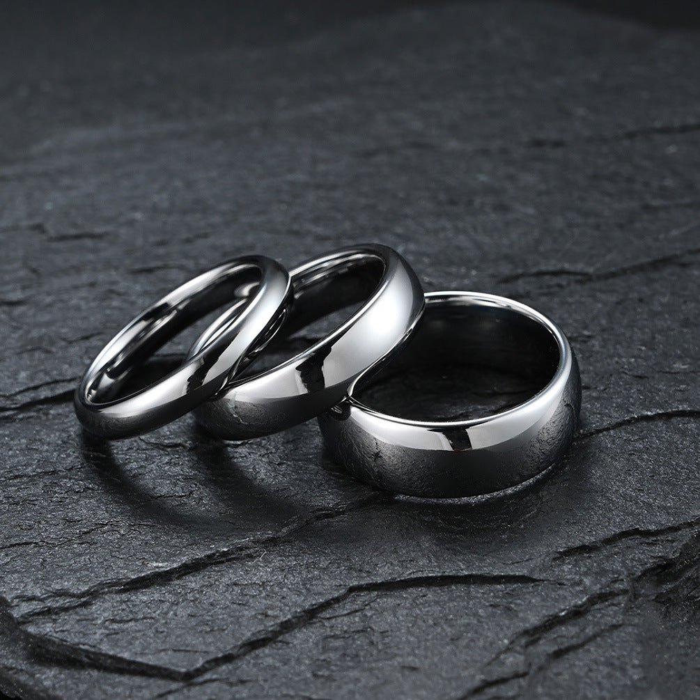 Polished 4mm Carbide Rings For Men