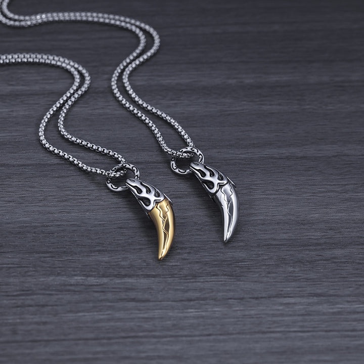 Stainless Steel Pendant Fashion Tooth Animal Jewelry Wholesale