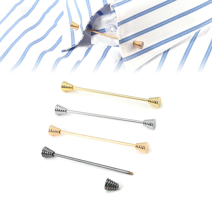 Metal Garment Accessories Shirt Collar Pins For Men