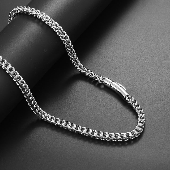 Vintage Stainless Steel Chain Necklace Fashion Jewelry