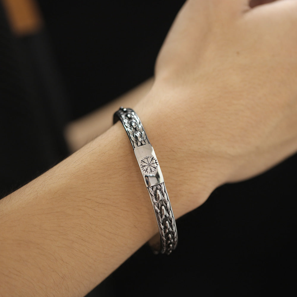 Stainless Steel Snake Vintage Designer Fashionable Personalized Men Jewelry Men'S Bracelet