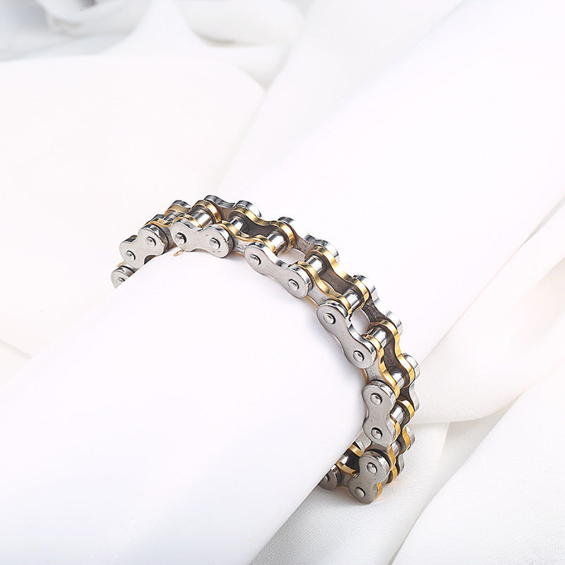 Stainless Steel bike Chain jewelry Bracelets