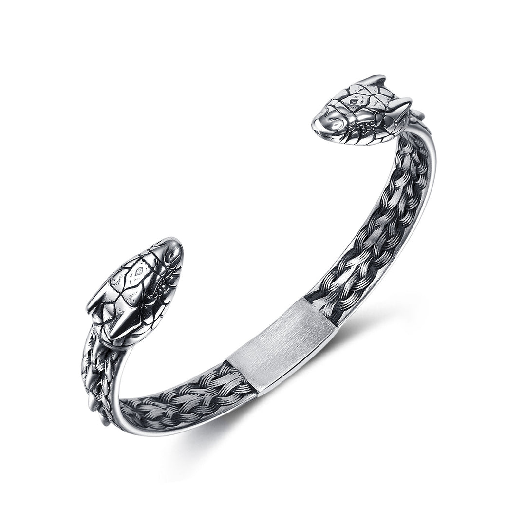 Stainless Steel Snake Vintage Designer Fashionable Personalized Men Jewelry Men'S Bracelet