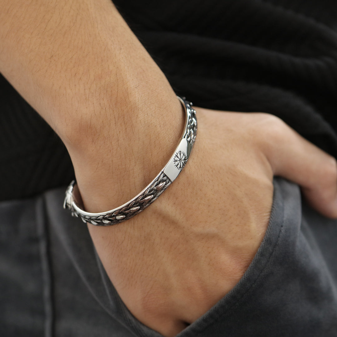 Stainless Steel Snake Vintage Designer Fashionable Personalized Men Jewelry Men'S Bracelet