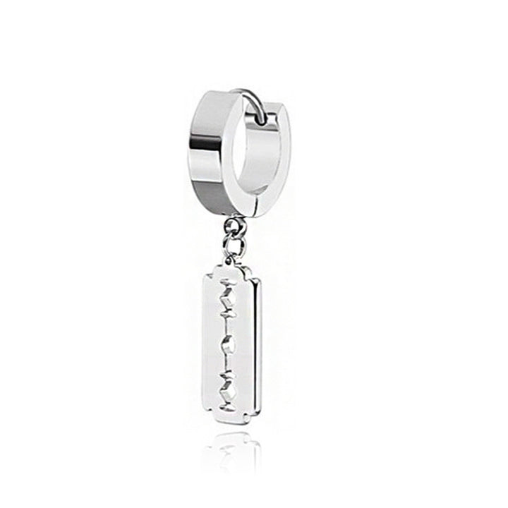 Men earrings stainless steel mens black earrings