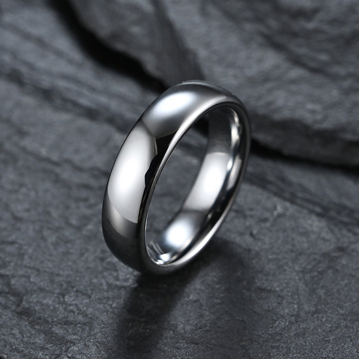 Polished 6mm Carbide Rings For Men