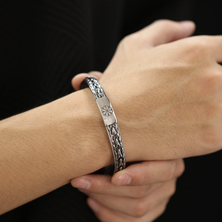 Stainless Steel Snake Vintage Designer Fashionable Personalized Men Jewelry Men'S Bracelet