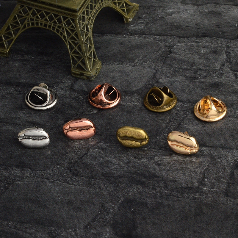 dress corsage coffee utensils series badge metal coffee brooch collar pin